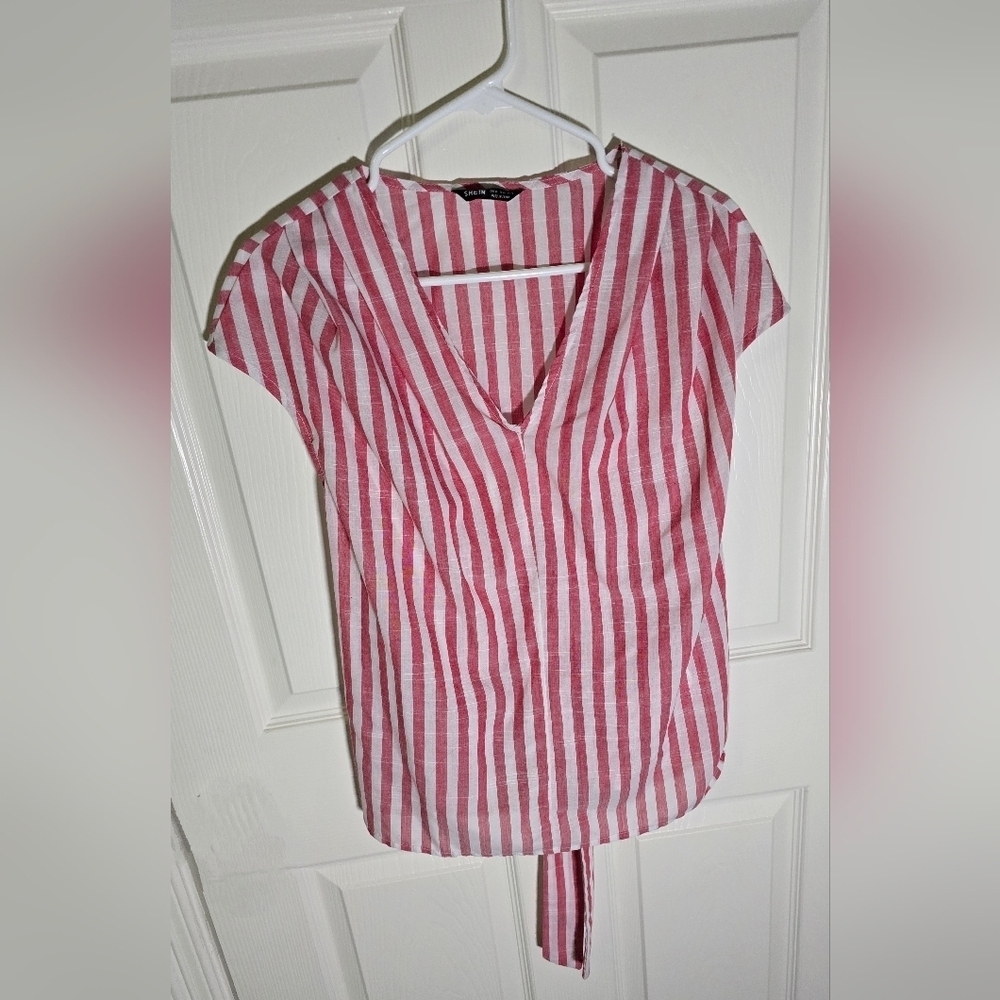 Shein Womens Striped Lightweight Casual Womens Top XL
